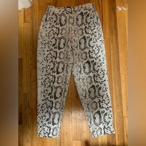 Snakeskin pattern pants